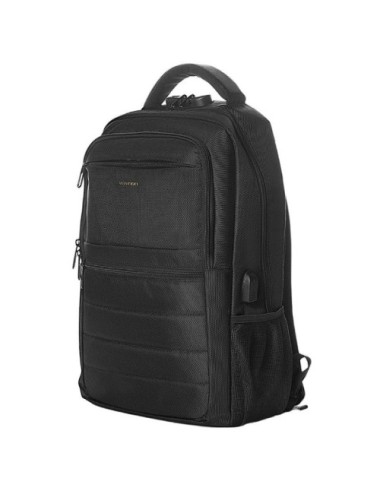 Mochila Vention KRKB0 para Portátiles hasta 17'/ 20L/ Impermeable/ Puerto USB/ Antirrobo/ Negra