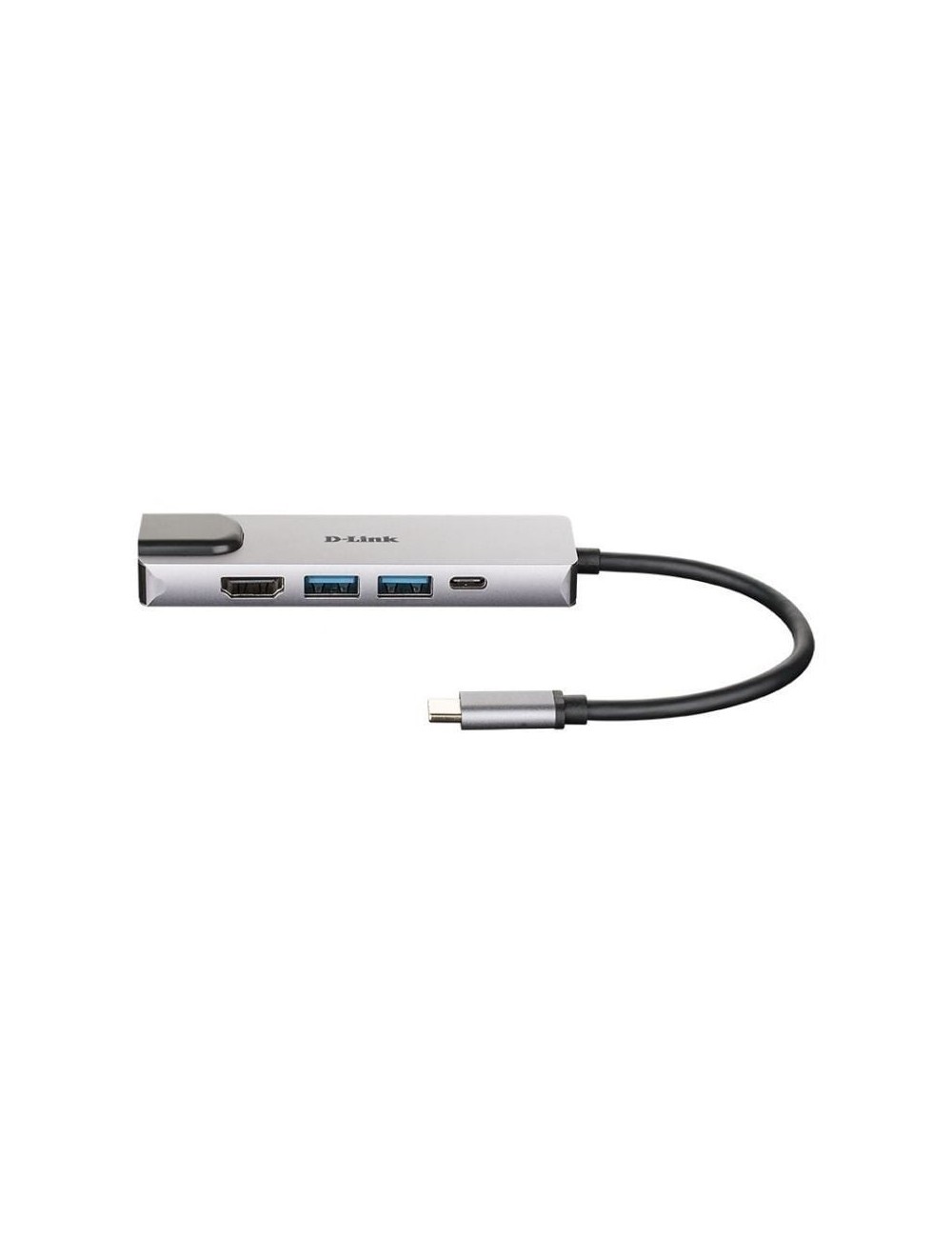 Docking USB Tipo-C D-Link DUB-M520/ 2xUSB/ 1xUSB Tipo-C/ 1xHDMI 4K/ 1xRJ45/ 1xThunderbolt/ Gris