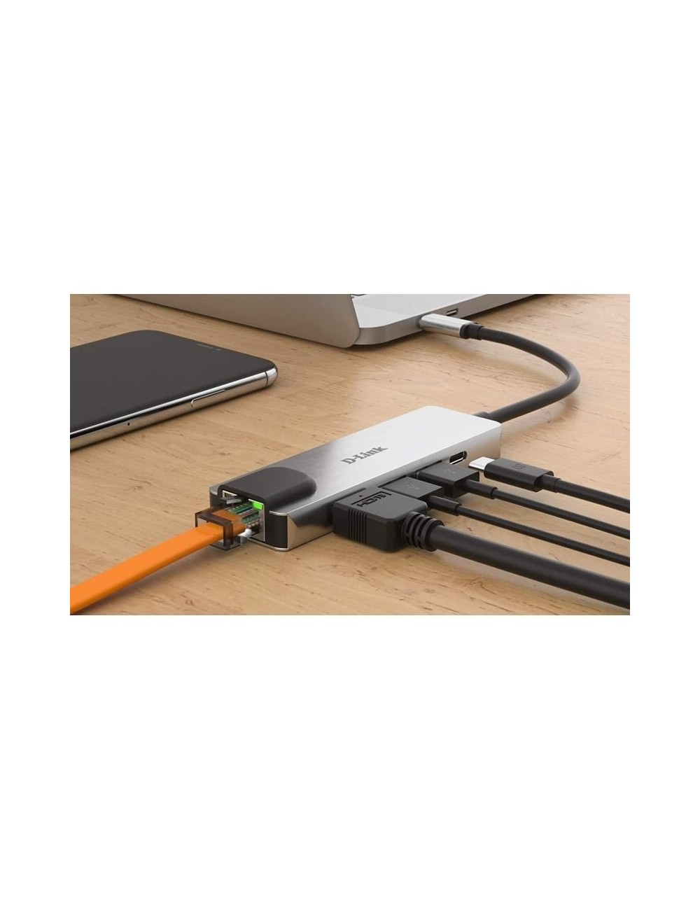 Docking USB Tipo-C D-Link DUB-M520/ 2xUSB/ 1xUSB Tipo-C/ 1xHDMI 4K/ 1xRJ45/ 1xThunderbolt/ Gris