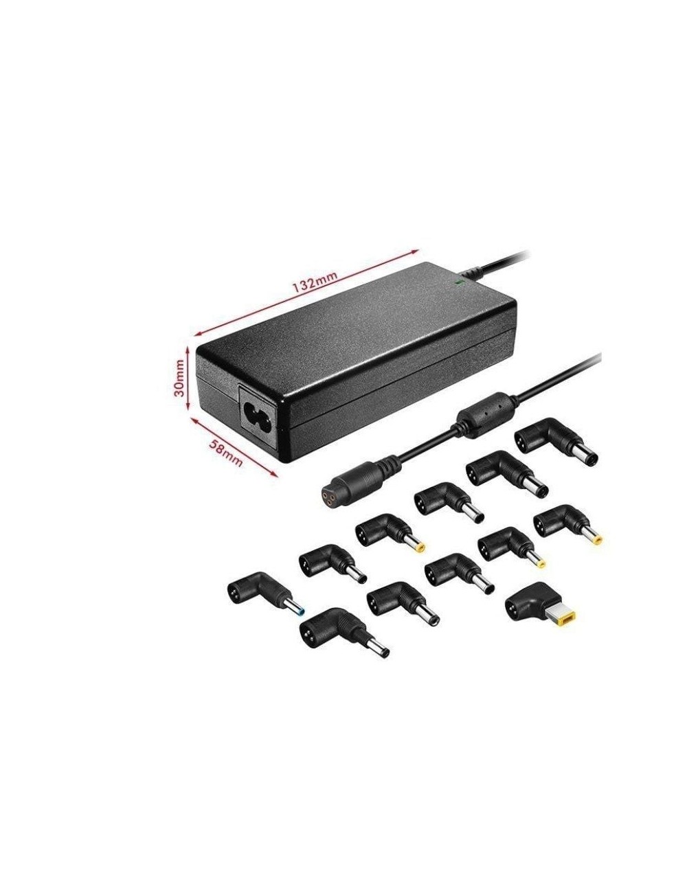 Cargador de Portátil Leotec Home/ 90W/ Automático/ 12 Conectores/ Voltaje 15-20V
