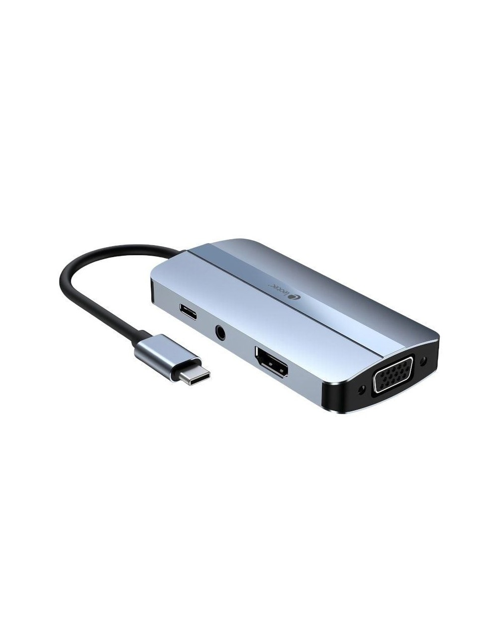 Docking USB Tipo-C Leotec LEDS04/ 2xUSB/ 1xUSB Tipo-C/ 1xUSB Tipo-C PD/ 1xHDMI 4K/ 1xVGA/ 1xAudio/ Azul