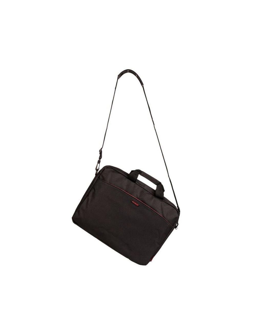 Maletín Monray Enterprise para Portátiles hasta 15.6'/ Negro/ Rojo