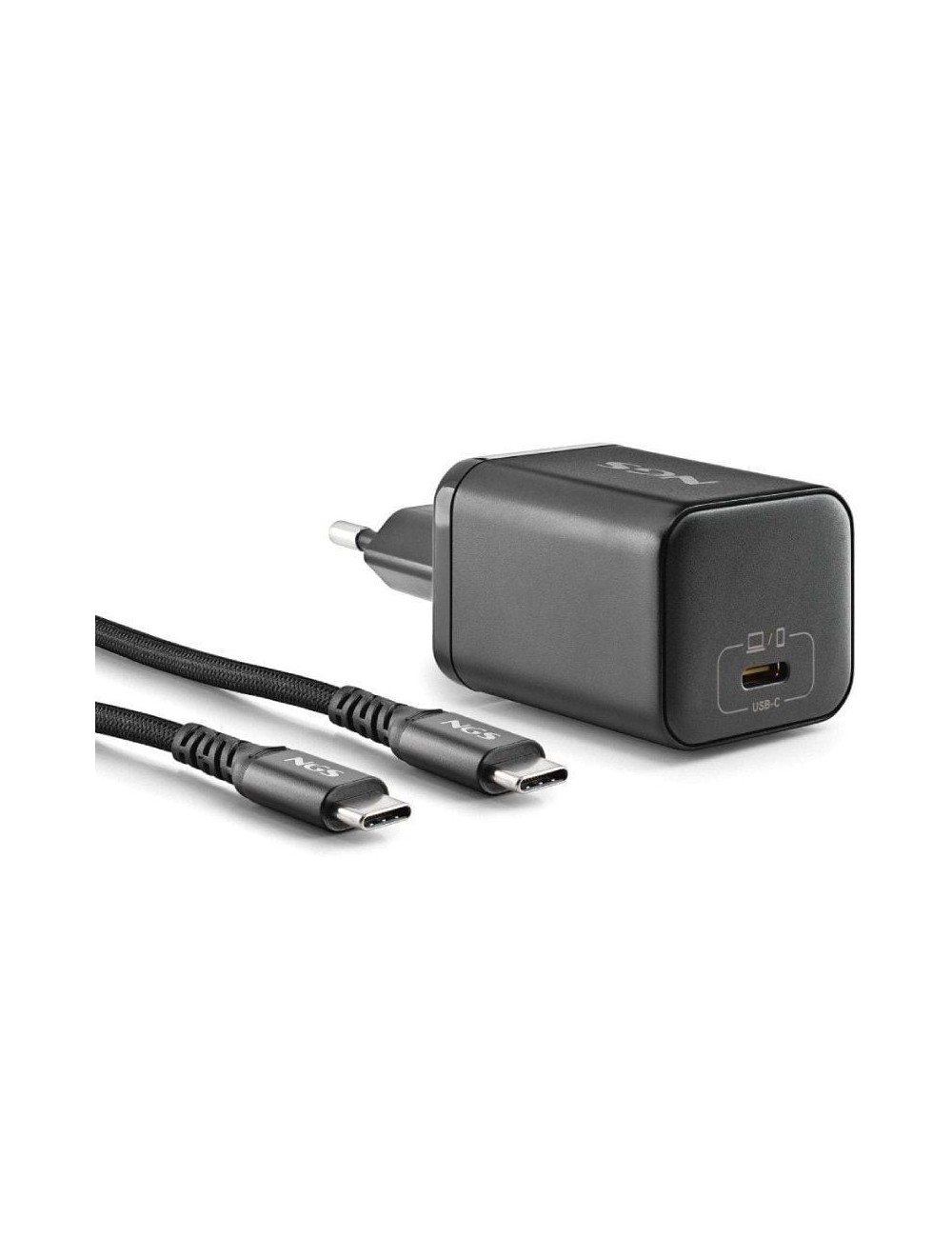 Cargador de Portátil GaN NGS BUD65W-AC para Acer/ 1xUSB Tipo-C/ 65W/ Automático/ 4 Conectores/ Voltaje 5-20V