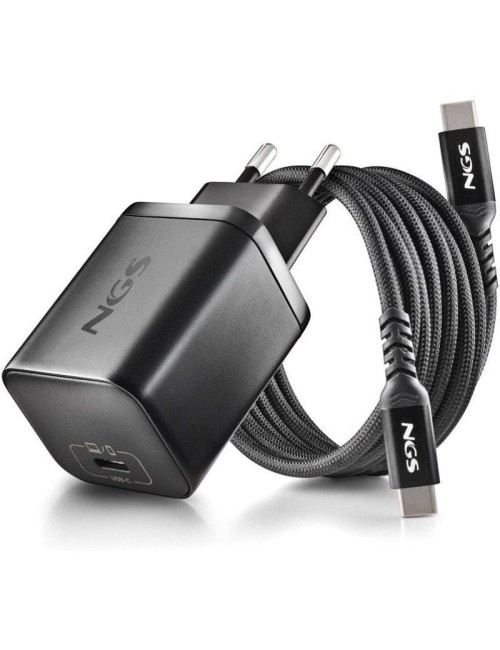 Cargador de Portátil GaN NGS BUD65W-AC para Acer/ 1xUSB Tipo-C/ 65W/ Automático/ 4 Conectores/ Voltaje 5-20V