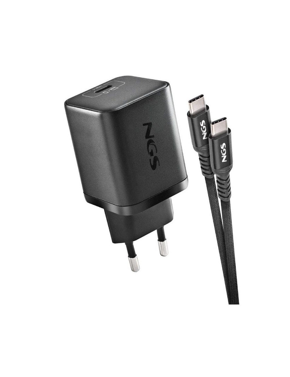 Cargador de Portátil GaN NGS BUD65W-L para Lenovo/ 1xUSB Tipo-C/ 65W/ Automático/ 5 Conectores/ Voltaje 5-20V