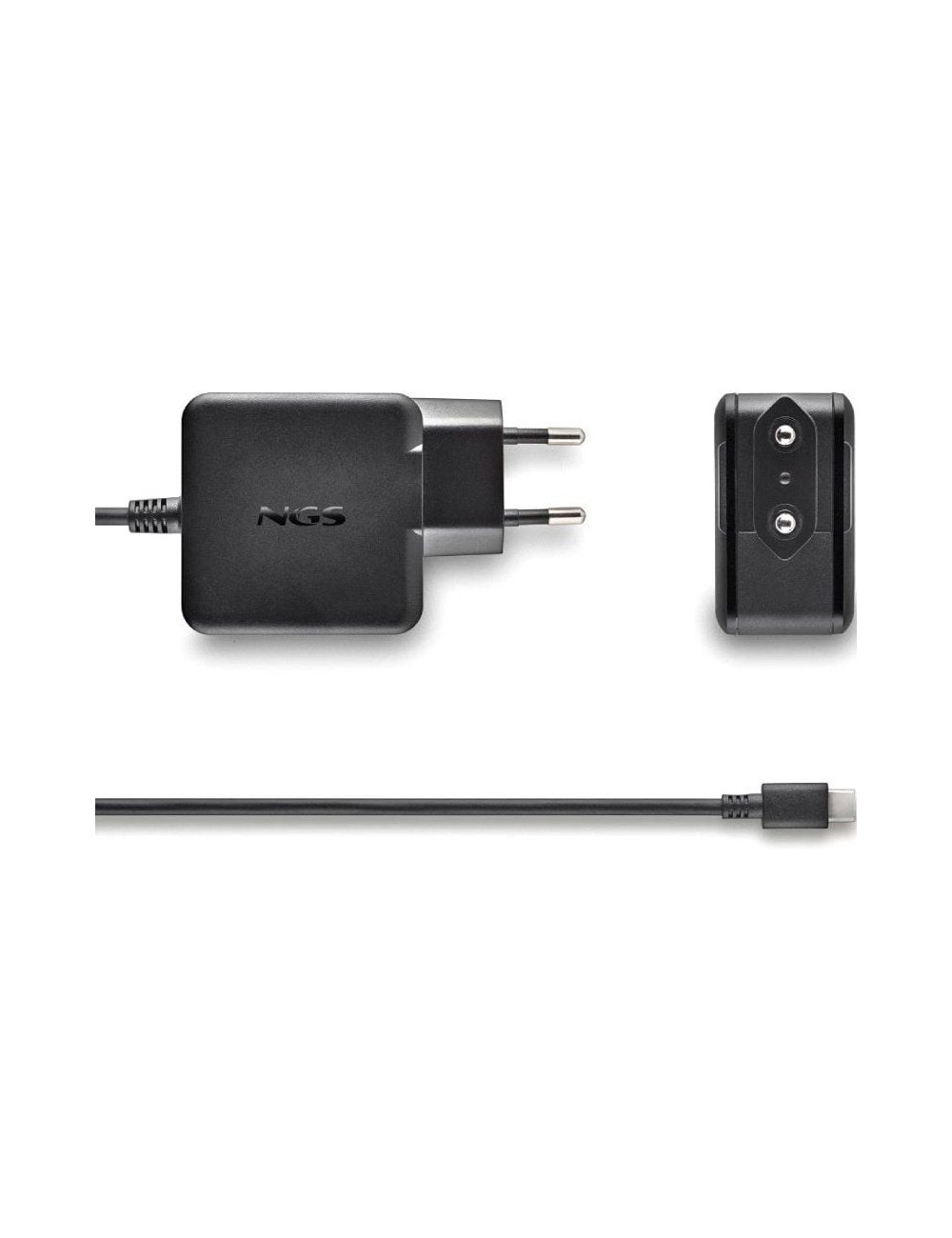 Cargador de Portátil NGS GAN 45W-C USB Tipo-C/ 45W/ Automático/ Voltaje 5-20V