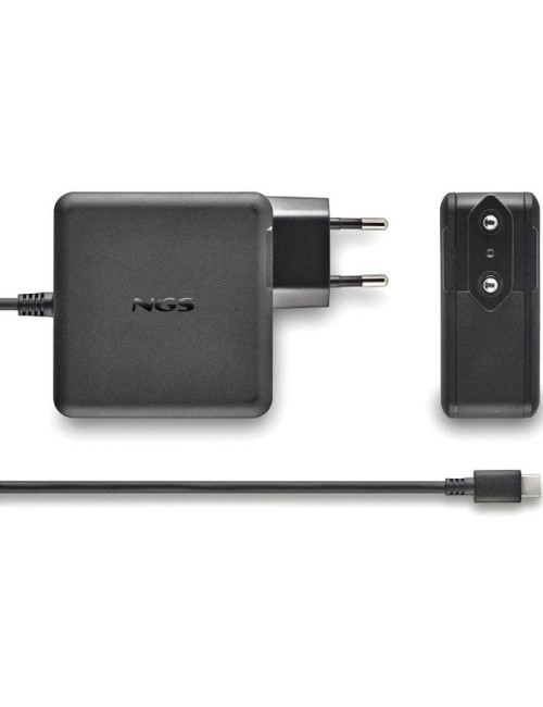Cargador de Portátil NGS GAN 65W-C USB Tipo-C/ 65W/ Automático/ Voltaje 5-20V
