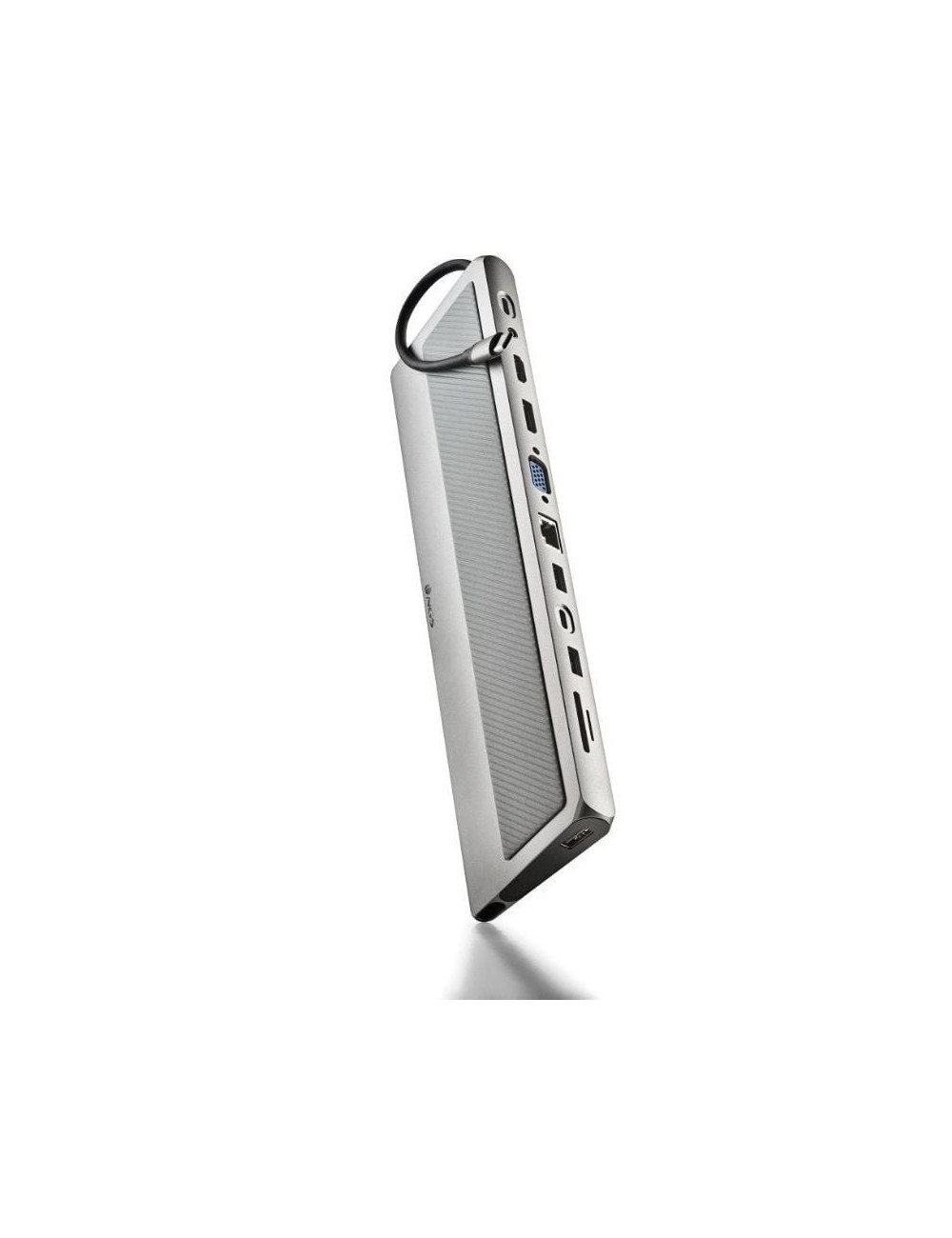 Docking USB Tipo-C NGS WonderDock 12 Pro/ 3xUSB/ 2xHDMI 4K/ 1xVGA/ 1xRJ45/ 1xLector de Tarjetas/ 1xJack 3.5/ 1xUSB Tipo-C PD/ Gr