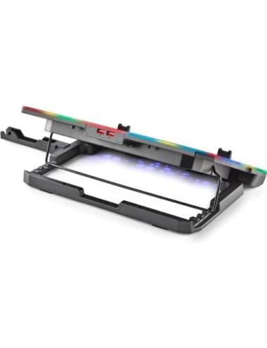 Soporte Refrigerante NGS Hero Stand para Portátiles hasta 15.6'/ Iluminación LED