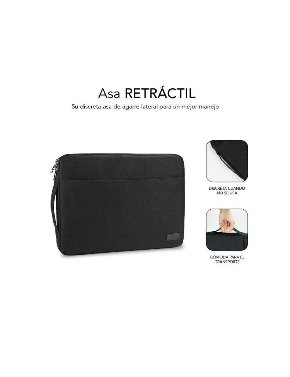 Funda Subblim Urban Laptop Sleeve para Portátiles hasta 15.6'/ Negra
