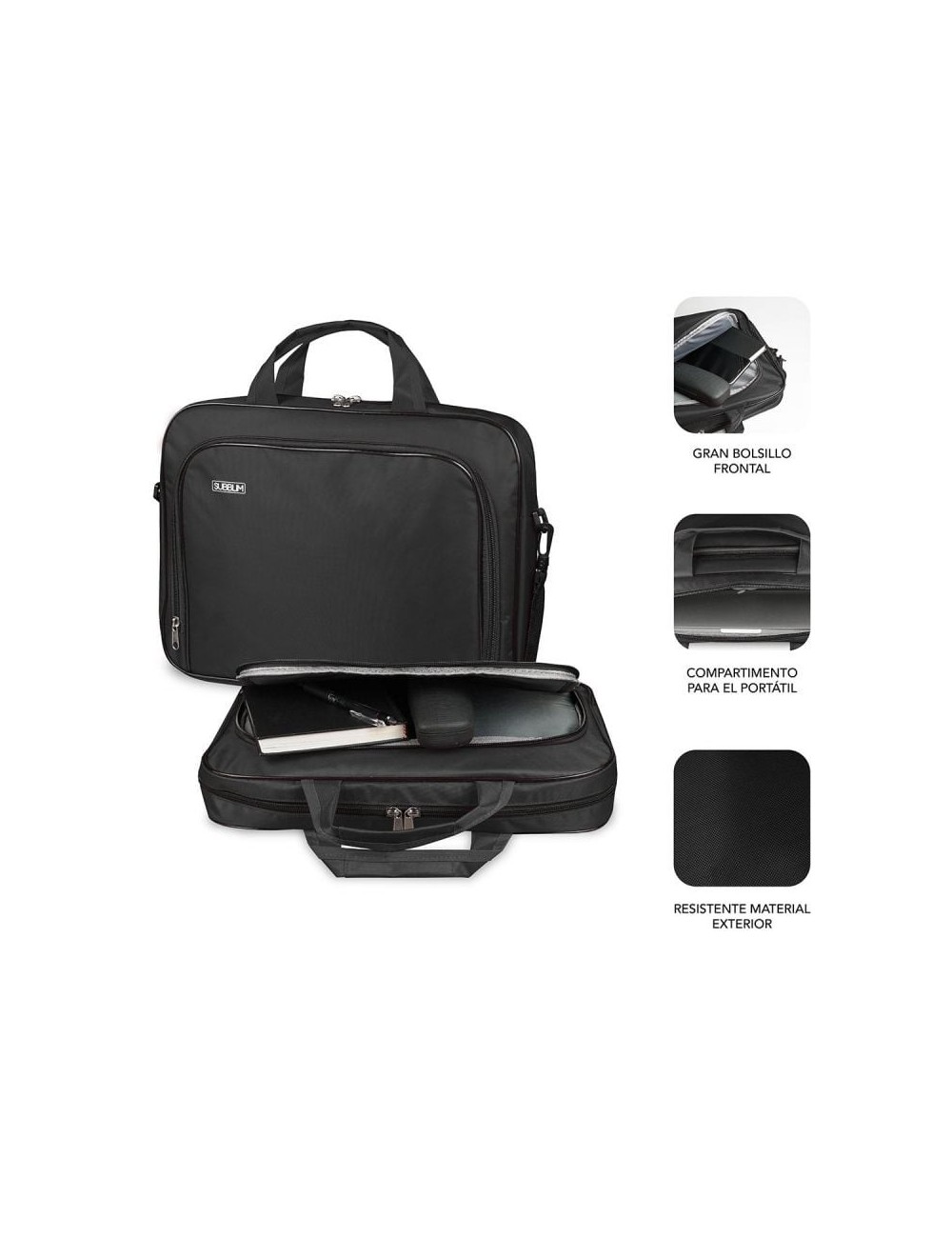 BOSSA PER PORTATIL SUBBLIM OXFORD 15.4-16" COLOR NEGRE