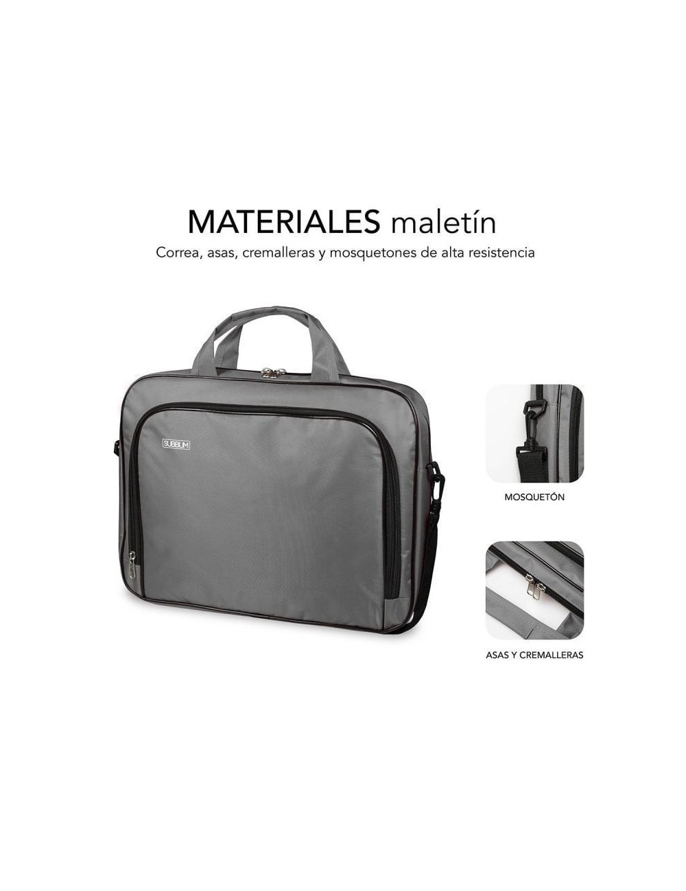 BOSSA SUBBLIM OSXFORD LAPTOP BAG 15 4-16" GRIS