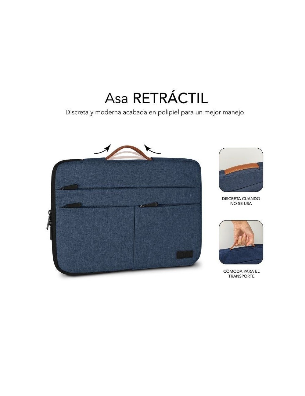 Funda Subblim Air Padding 360 Sleeve para Portátiles hasta 14'/ Azul