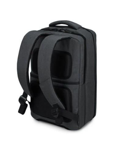 Mochila Subblim Traveller Airpadding Backpack para Portátiles hasta 15.6'/ Puerto USB/ Gris