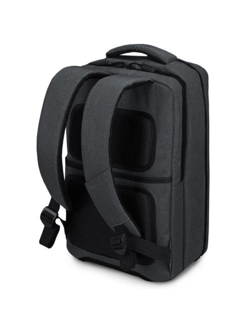 Mochila Subblim Traveller Airpadding Backpack para Portátiles hasta 15.6'/ Puerto USB/ Gris