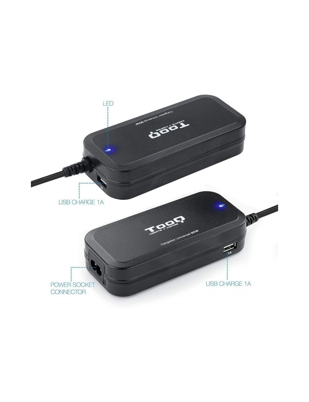 CARREGADOR UNIVERSAL TOOQ(TQLC-90)