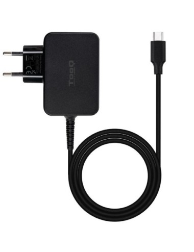 Cargador de Portátil GaN TooQ TQLC-USBCGAN45PD USB Tipo-C/ 45W/ Automático/ Voltaje 5-20V