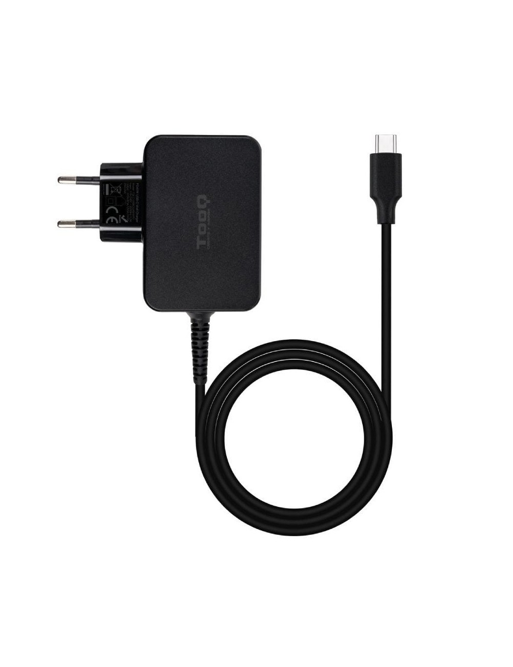 Cargador de Portátil GaN TooQ TQLC-USBCGAN45PD USB Tipo-C/ 45W/ Automático/ Voltaje 5-20V