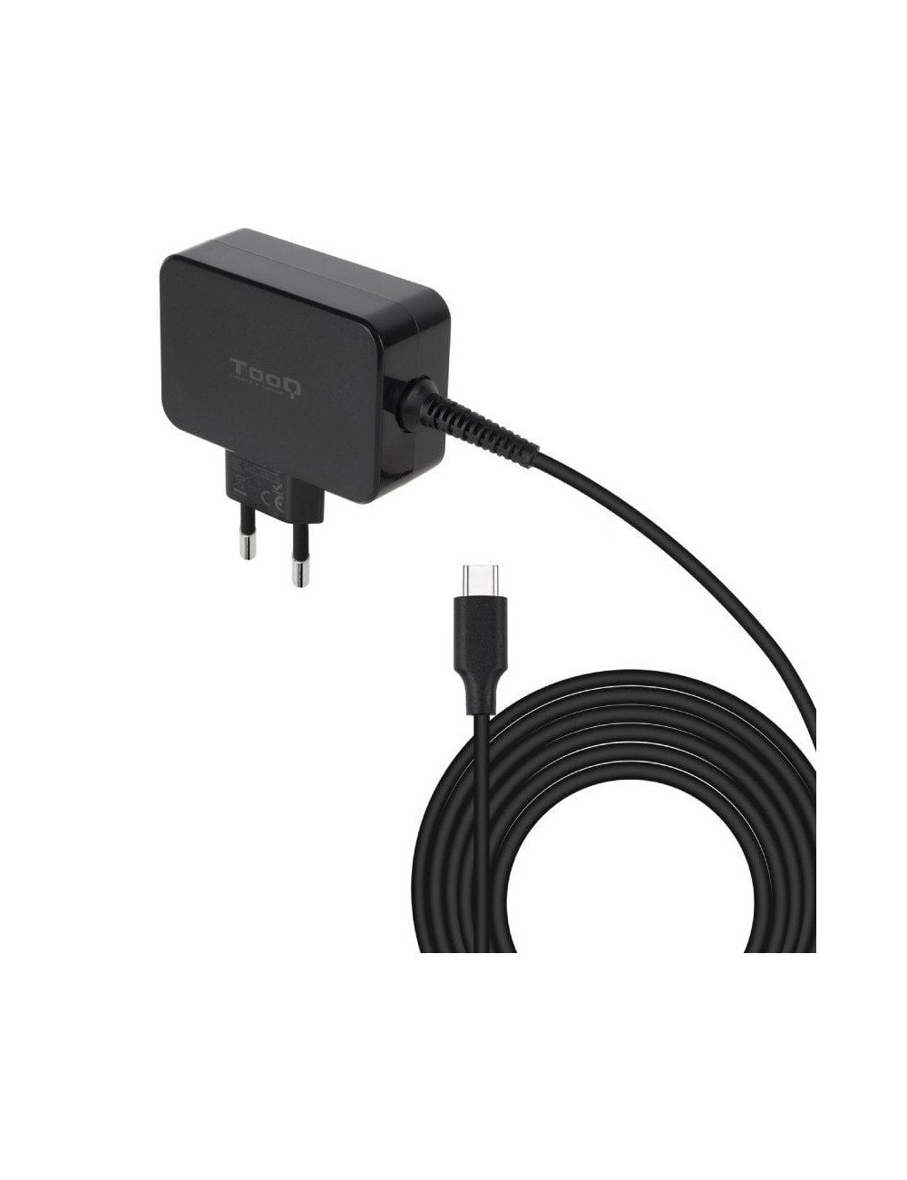 Cargador de Portátil GaN TooQ TQLC-USBCGAN45PD USB Tipo-C/ 45W/ Automático/ Voltaje 5-20V