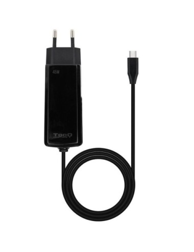 Cargador de Portátil GaN TooQ TQLC-USBCGAN100PD-C USB Tipo-C/ 45W/ Automático/ Voltaje 5-20V