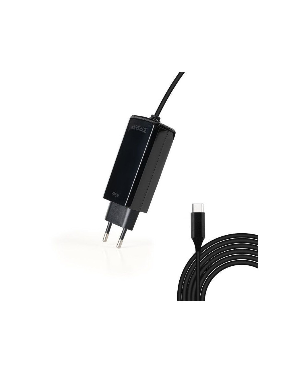 Cargador de Portátil GaN TooQ TQLC-USBCGAN100PD-C USB Tipo-C/ 45W/ Automático/ Voltaje 5-20V