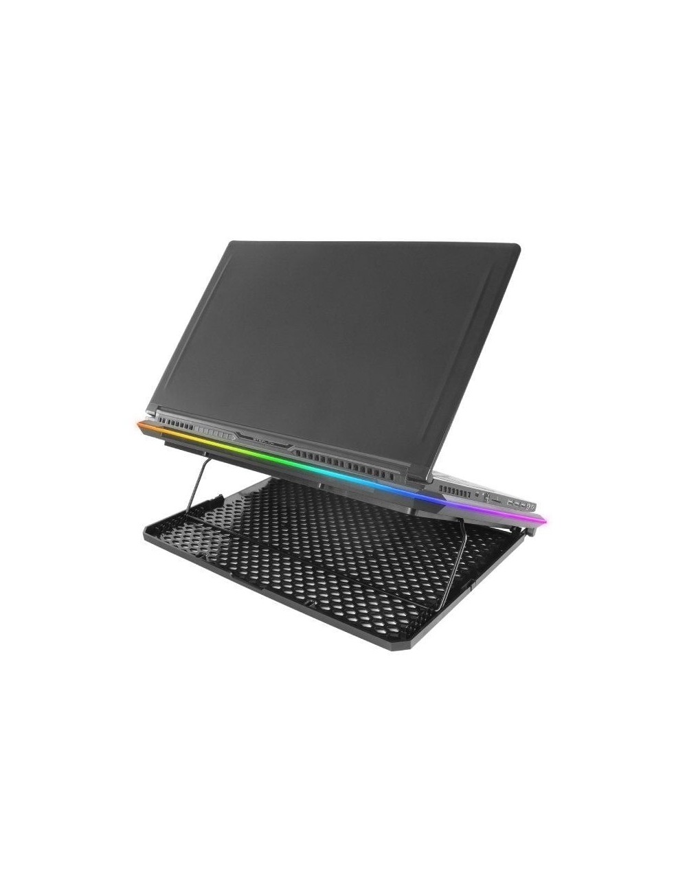 Soporte Refrigerante Mars Gaming MNBC13 para Portátiles hasta 17'/ Iluminación LED