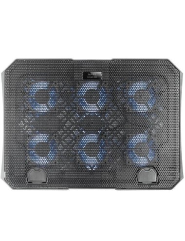 Soporte Refrigerante Mars Gaming MNBC23 para Portátiles hasta 16'/ Iluminación LED