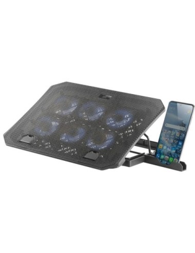 Soporte Refrigerante Mars Gaming MNBC23 para Portátiles hasta 16'/ Iluminación LED