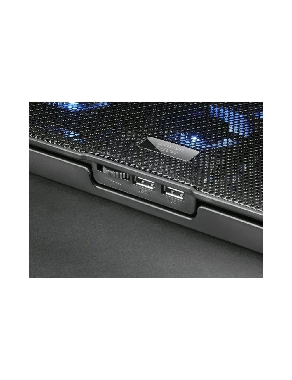 Soporte Refrigerante Mars Gaming MNBC23 para Portátiles hasta 16'/ Iluminación LED