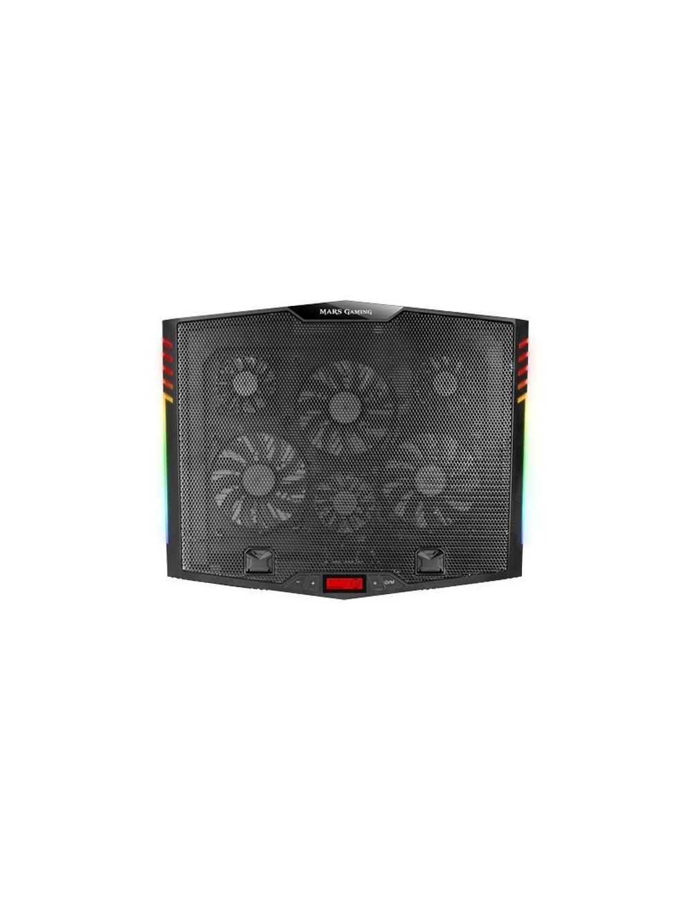 Soporte Refrigerante Mars Gaming MNBC5 para Portátiles hasta 17.3'/ Iluminación LED
