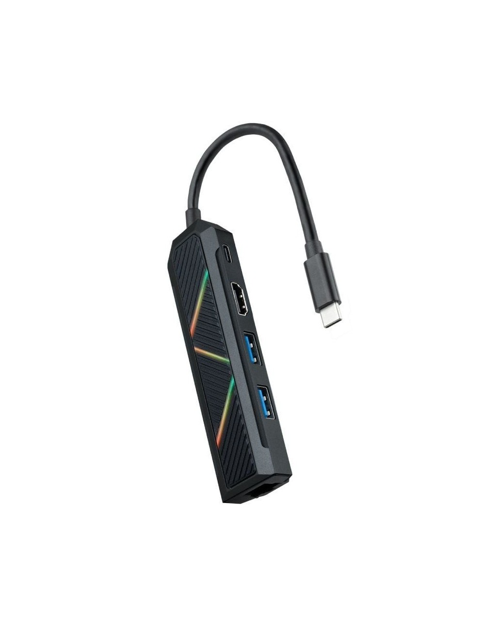 Docking USB Tipo-C Nanocable 10.16.0501/ 2xUSB/ 1xUSB Tipo-C PD/ 1xHDMI/ 1xRJ45/ Negro