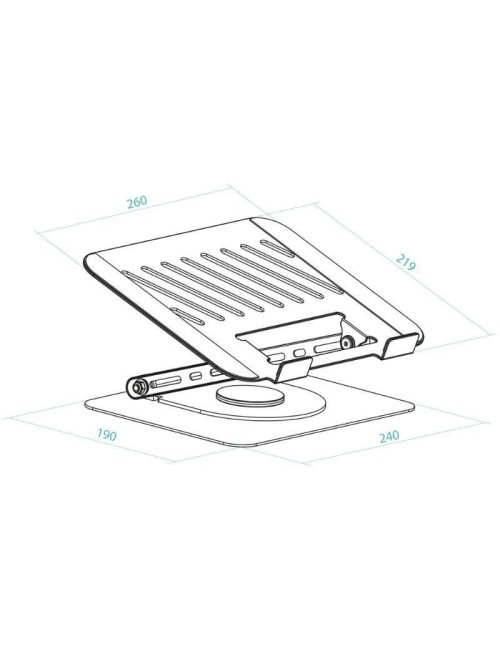 Soporte TooQ PH-DAFNE-S para Portátil/ Tablet hasta 17'