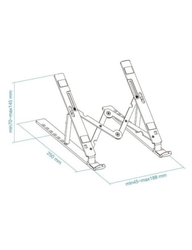 Soporte TooQ TQLRS0033-AL para Portátiles hasta 15'