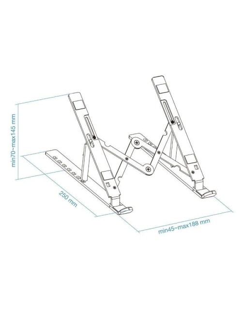 Soporte TooQ TQLRS0033-AL para Portátiles hasta 15'