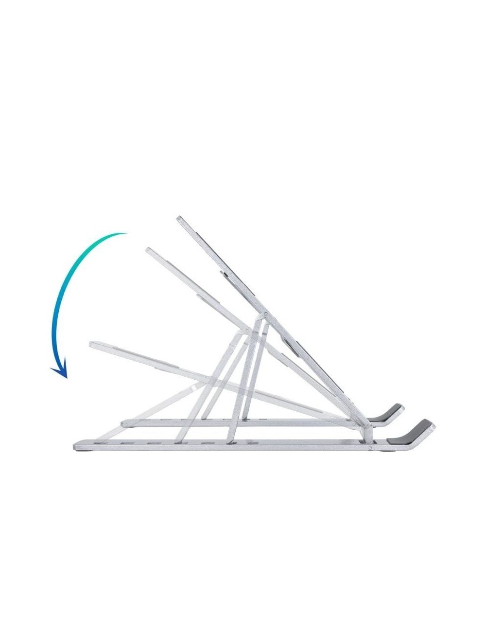 Soporte TooQ TQLRS0035-AL para Portátil/ Tablet hasta 15'/ Plata
