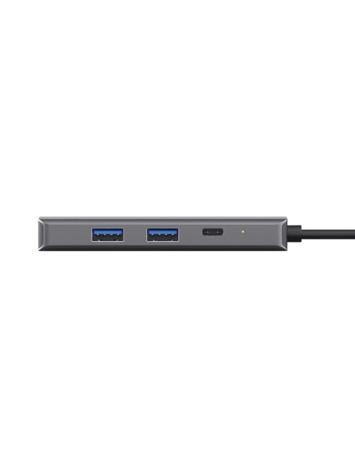 Docking USB Tipo-C Trust Dalyx/ 2xUSB/ 2xUSB Tipo-C/ 1xHDMI 4K/ 1xRJ45/ Gris