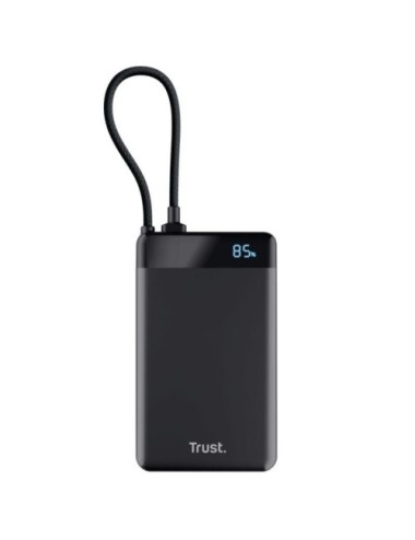 Batería Externa/Powerbank Trust Fiera 10000mAh/ 20W/ Incluye Cable USB Tipo-C