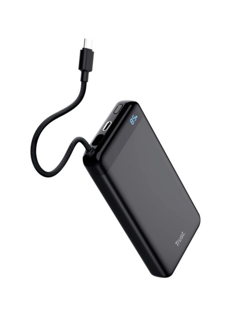 Batería Externa/Powerbank Trust Fiera 20000mAh/ 20W/ Incluye Cable USB Tipo-C
