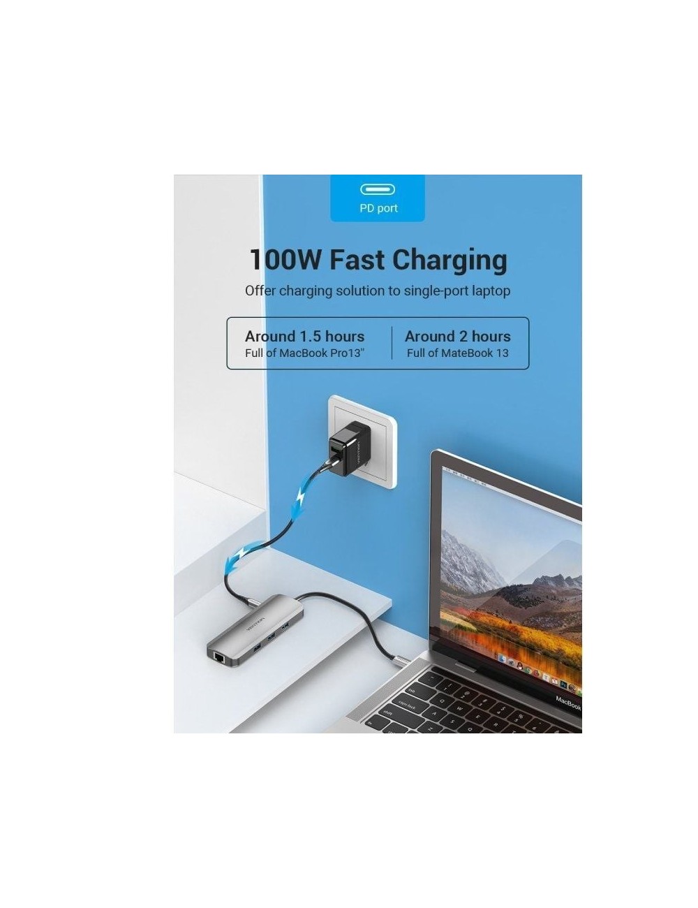 Docking USB Tipo-C Vention TOLHB/ 1xHDMI 4K/ 3xUSB/ 1xUSB Tipo-C PD/ 1xRJ45/ 1xLector Tarjetas SD/ 1x MicroSD/ Jack 3.5/ Gris