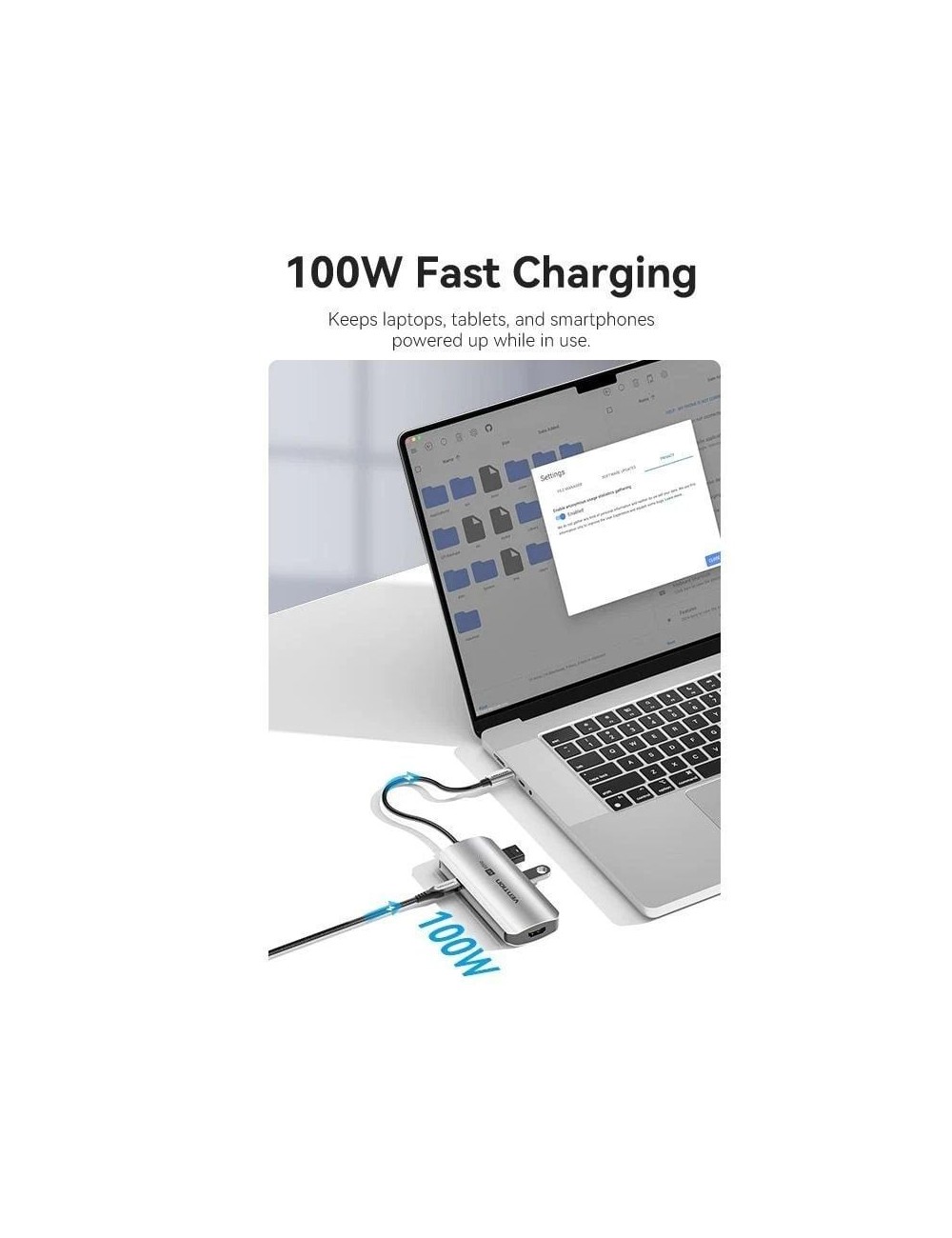 Docking USB Tipo-C Vention TQDHB/ 1xHDMI 4K/ 3xUSB/ 1xUSB Tipo-C PD/ Gris