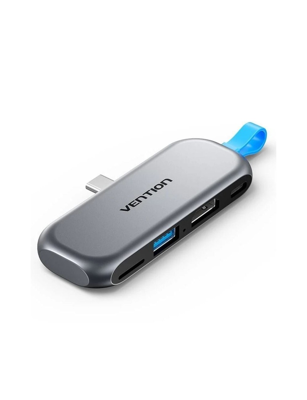 Docking Sin Cables USB Tipo-C Vention THYH0/ 1xUSB/ 1xHDMI/ 1xUSB Tipo-C PD/ 1xLector de Tarjetas/ Gris