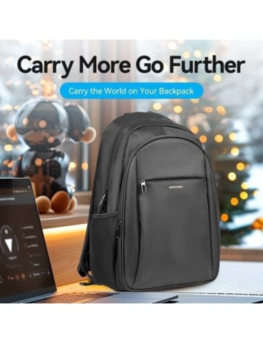 Mochila Vention KRMB0 para Portátiles hasta 15.6'/ 20L/ Negra