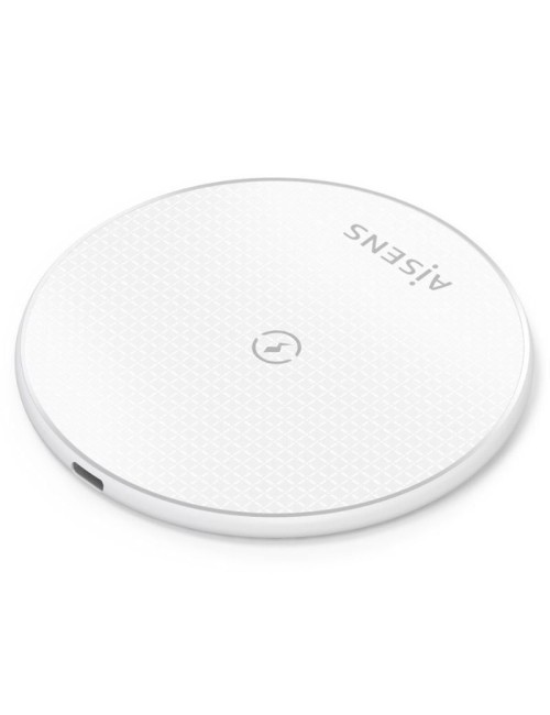 Base de carga Inalámbrica Aisens ASCH-15W1WC057-W/ 15W/ Blanco