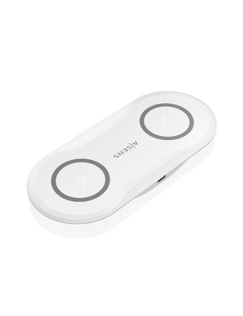 Base de carga Inalámbrica Aisens ASCH-15W2WC059-W/ 15W/ Blanco