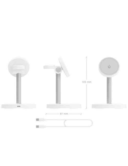 Base de carga Inalámbrica Aisens ASCH-15W3WC065-W/ 15W/ Blanco