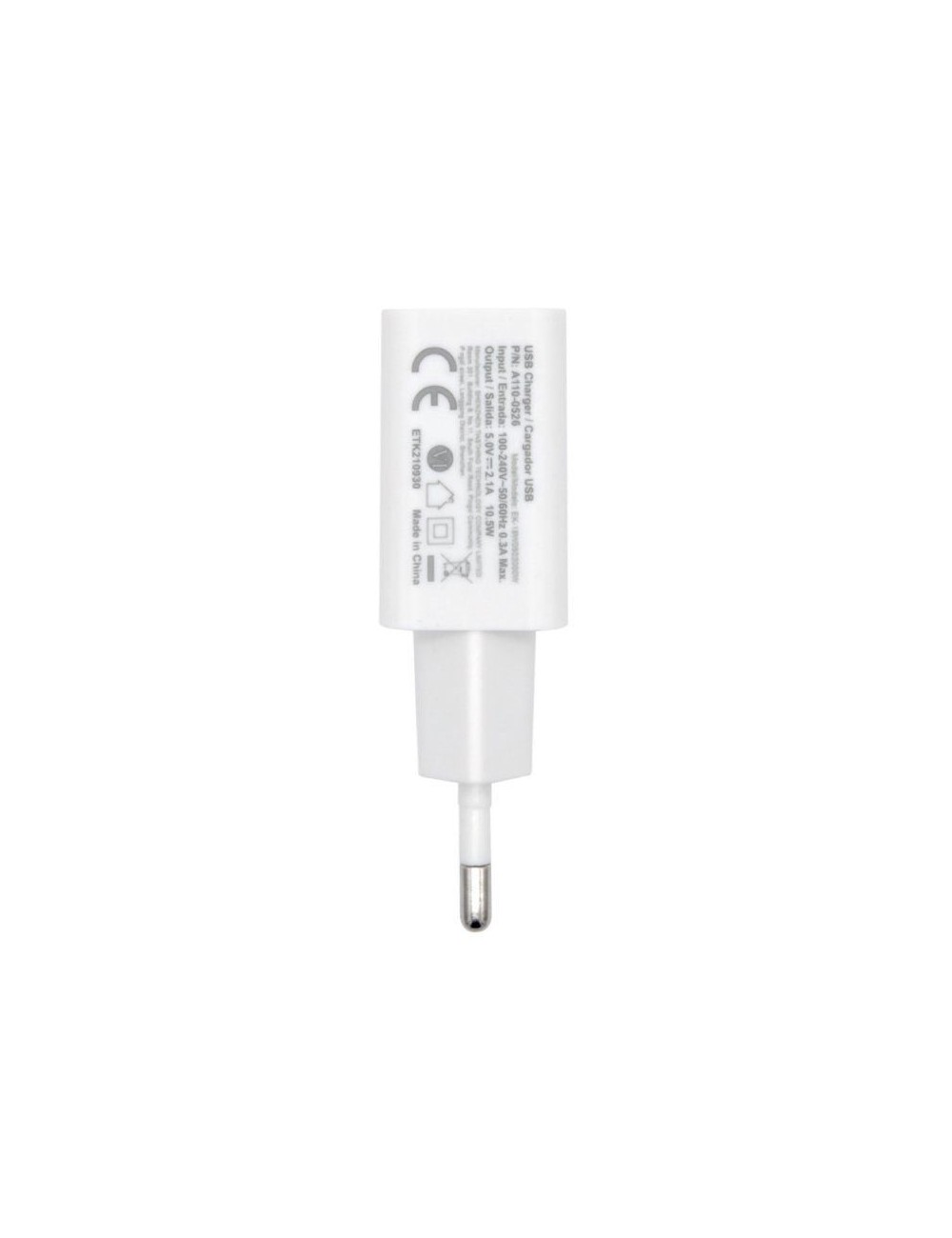 CARREGADOR DE PARET AISENS - 1XUSB - 10W ( A110-0526 )