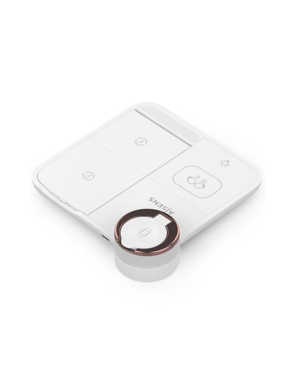 Base de carga Inalámbrica Aisens ASCH-15W4WC061-W/ 15W/ Blanco