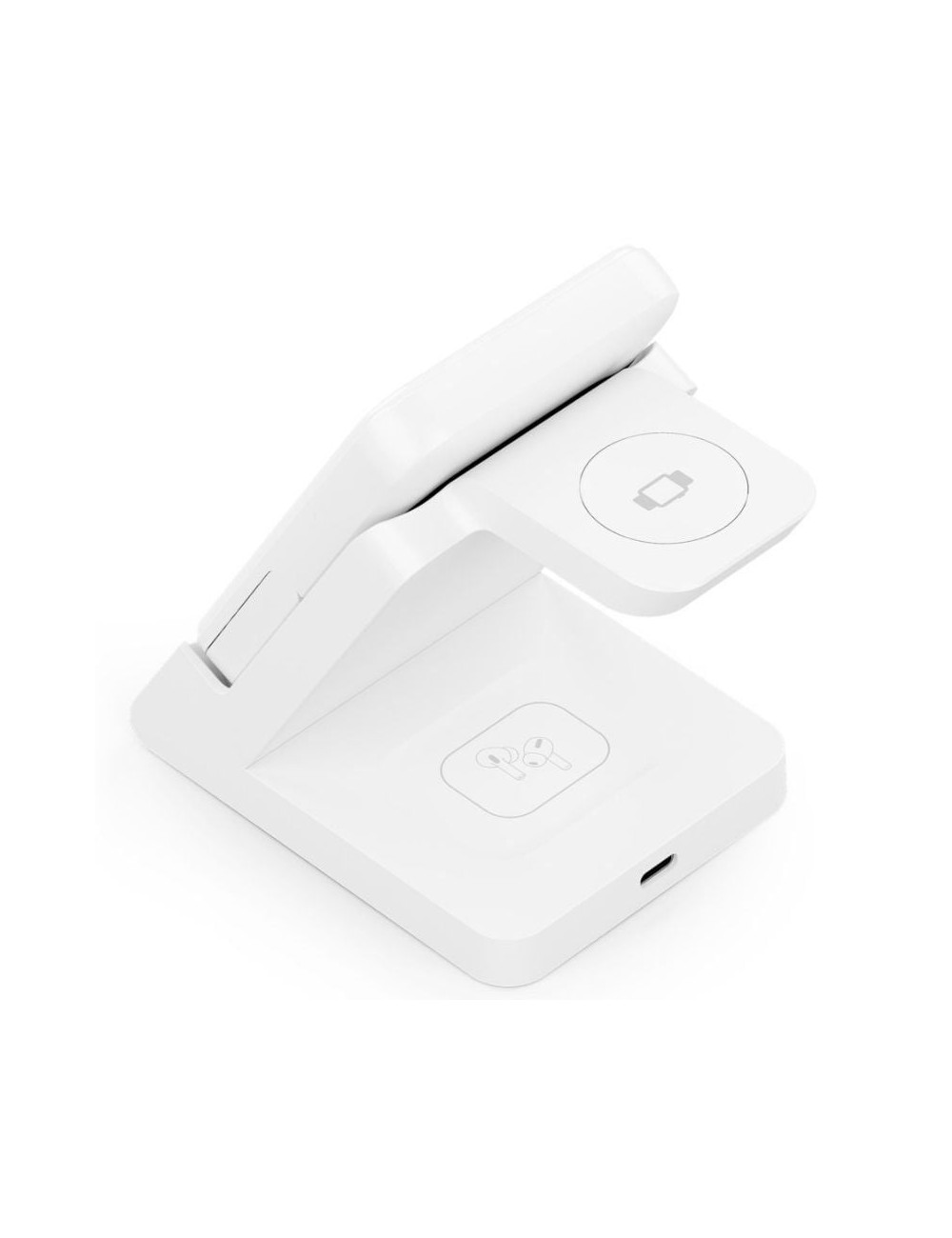 Base de carga Inalámbrica Aisens ASCH-15W4WC063-W/ 15W/ Blanco