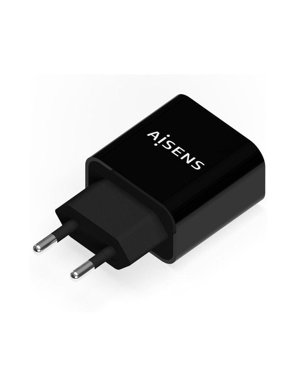 Cargador de Pared Aisens A110-0538/ 1xUSB Tipo-C PD3.0/ 20W/ Negro
