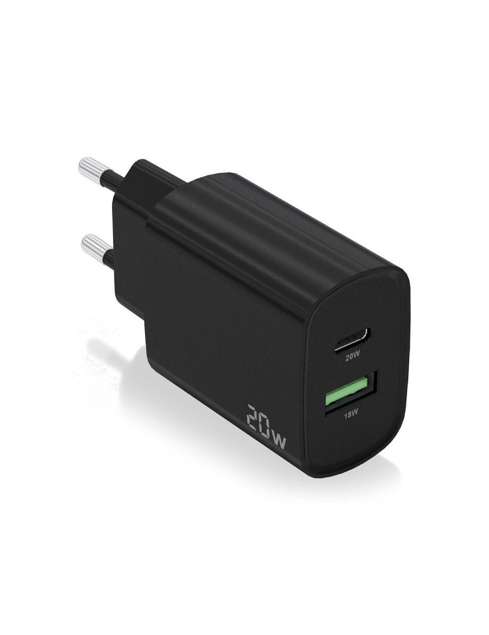 Cargador de Pared Aisens A110-0755/ 1xUSB Tipo-C/ 1xUSB/ 20W